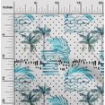 thumbnail image 2 of oneOone Polyester Spandex Turquoise Blue Fabric Tropical Sewing Material Print Fabric By The Yard 56 Inch Wide, 2 of 4