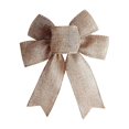 thumbnail image 1 of LEEYNEERLarge Burlap Jute Hemp Rope Bows for Wreaths Rustic Farmhouse Crafts Bow Wrapping Tree Topper Wedding Holiday Birthday Party Wall Home Boho Front Door Decorations, 1 of 6
