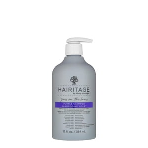 Hairitage Pass sur le shampooing pourpre en laiton avec huile de jojoba pour Blonde & Cheveux colorés, 384ml