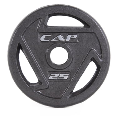 CAP Barbell Plaque de poignée olympique en fonte de 2 pouces, simple, 2,5 à 45 lb