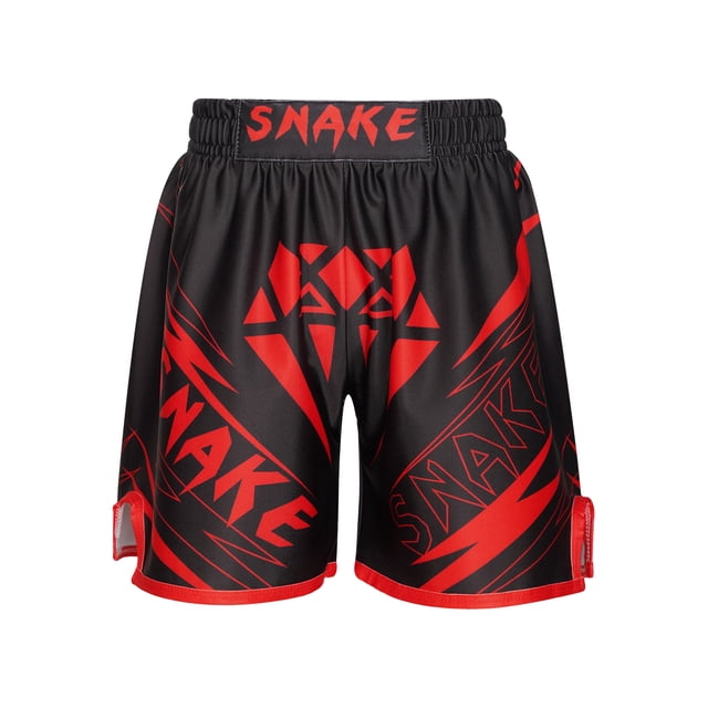 renvena Garçons Enfants Boxeurs Imprimés à Couleurs Contrastantes Shorts Athlétiques Troncs pour Boxe Combat Entraînement Type K S/150
