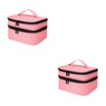 thumbnail image 3 of Redempat Sacs de Rangement pour Vernis à Ongles en Polyester pour Usage Quotidien Robuste et Durable Rose 2Set, 3 of 6