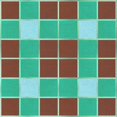 thumbnail image 1 of Ahgly Company Tapis d'Intérieur Lavable en Machine Carré Turquoise Vert, 7 Pieds Carré, 1 of 7