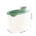 thumbnail image 3 of Rice Barrel Food Storage Container | Insect Proof Waterproof Sealed Plastic Rice Flour Box | Large Capacity Stackable Pantry Organizer | 20x19x11cm | Clear Lid | 1 Pack, 3 of 6