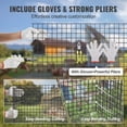 thumbnail image 3 of VEVOR Hardware Cloth, 48'' x 100' Galvanized Wire Mesh Roll, 19 Gauge Chicken Wire Fence Roll, Vinyl Coating Metal Wire Mesh for Chicken Coop Barrier, Rabbit Snake Fences, Poultry Enclosures, 3 of 9