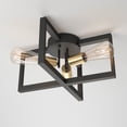 thumbnail image 4 of Artika Holt Rustic Flush Mount Ceiling Light Fixture, Black, 4 of 6