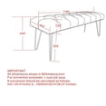 thumbnail image 4 of Banc contemporain – rose et doré, 4 of 8