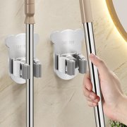EGNMCR Closet Organizers and Storage, Organization and Storage, Storage Bins 304 Stainless Steel Mop Stand Strong Punch Free Creatives Bathroom Mop Stand Seamless Mop Storage mop storage