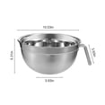 thumbnail image 2 of EGNMCR Kitchen Gadgets, Kitchen Accessories Stainless Steel Mixing Bowls，1PC Rust Steel Thickened Multi-Functional Large Basin Stainless Steel Basin Set Soup Basin Stainless steel basin, 2 of 6