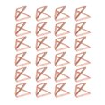 thumbnail image 2 of Support de Cartes, Résistant à la Rouille 24 Pcs Fabrication Exquise Porte-Cartes à Pince pour Bureau pour Maison pour Classification de Fichiers Or Rose, 2 of 8