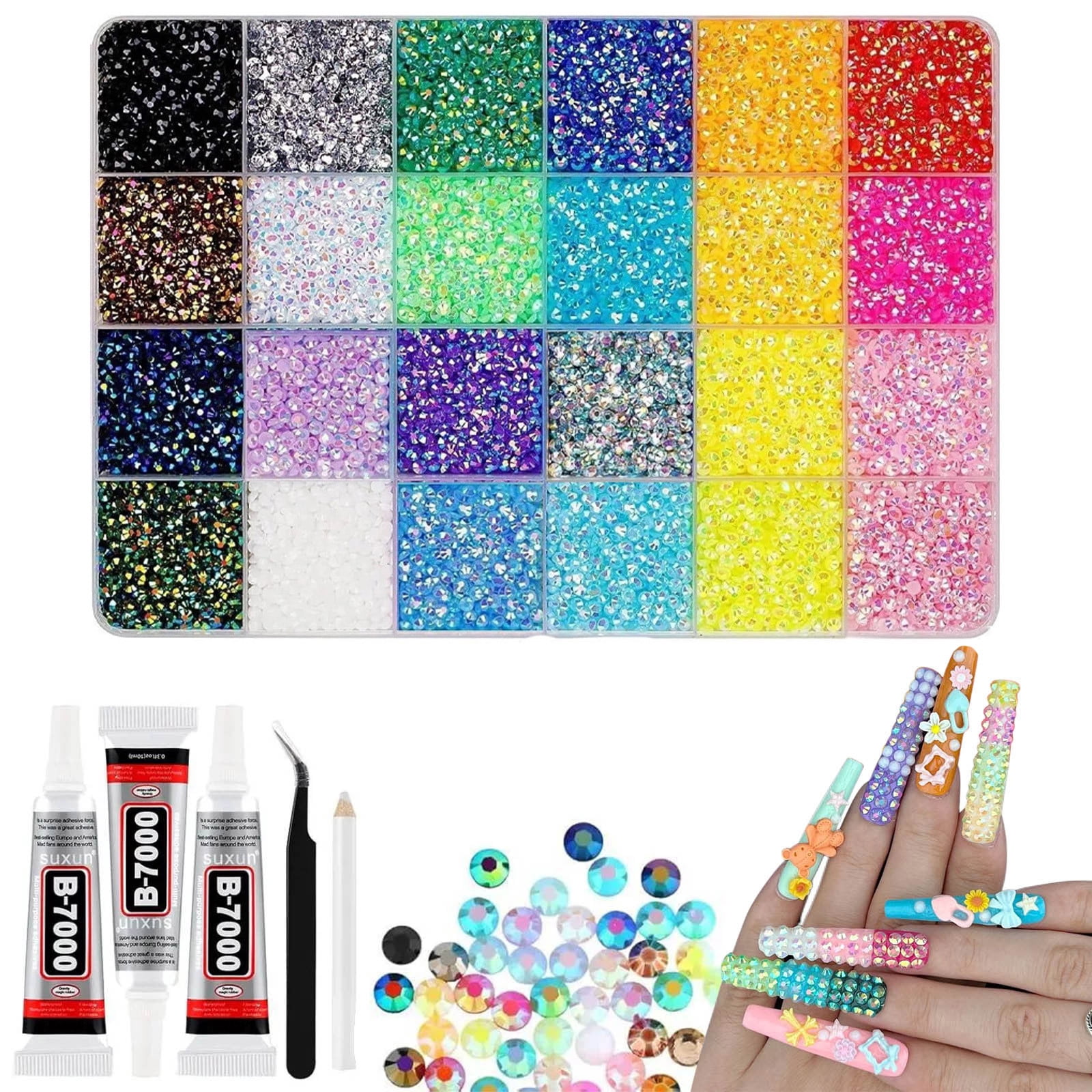 Diy Toys Gifts,Kit with Rhinestones Colorful DIY Resin Rhinestone Kit ...