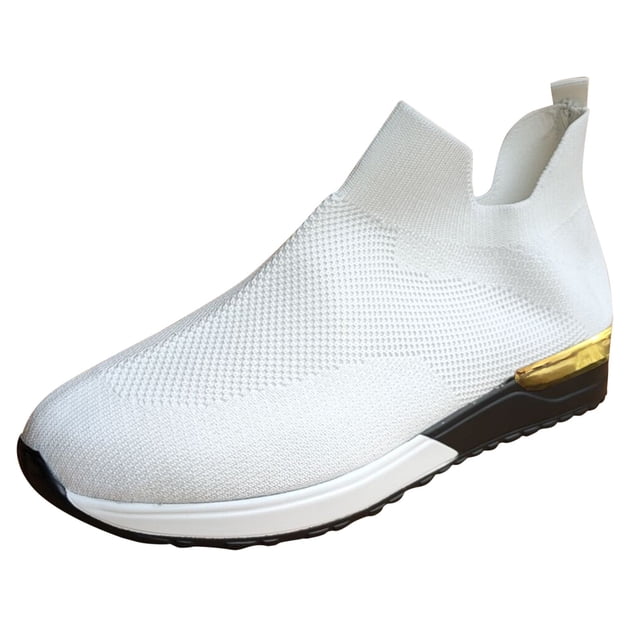 Kcodviy Femmes Extérieur Maille Uni Protège-Espadrilles Air 1 Femmes Couleur Chaussures de Sport Course Espadrille Femmes Chaussures Taille 13 Chaussures Respirantes Espadrilles