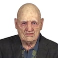 thumbnail image 3 of Gupgi Old Man Woman Mask, Realistic Halloween Human Wrinkle Face Mask, 3 of 4