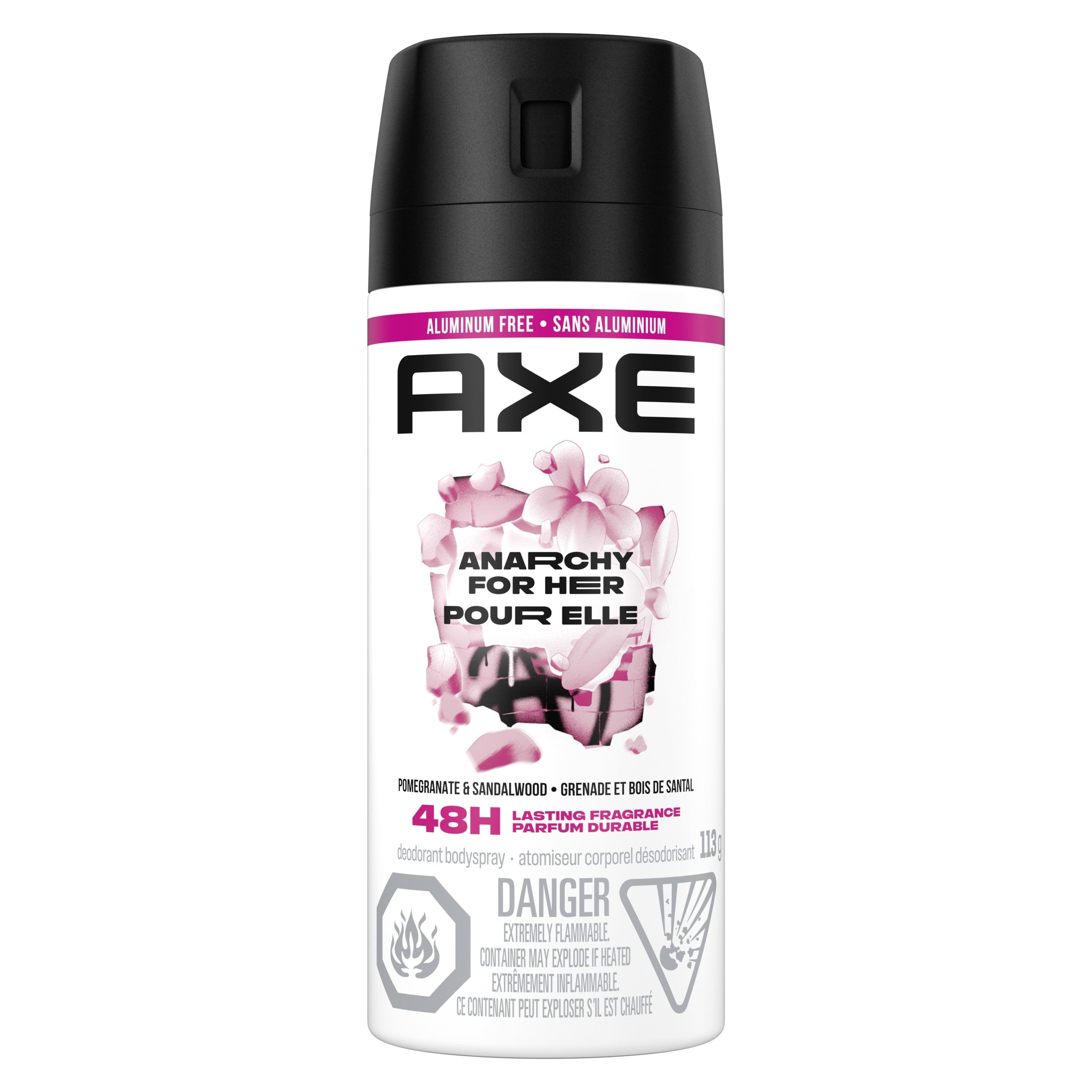 AXE Atomiseur Corporel Désodorisant Sans Aluminium Anarchy pour Elle, 113 g