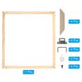 thumbnail image 3 of Unique Bargains Canvas Stretcher Bars Kit, 16x12 Inch Rectangle Solid Wood Frame for Paint, Prints, Oil Paintings, Wood Color, 3 of 5