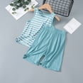 thumbnail image 2 of MIASHUI Boys Tank Shorts Set Two Piece Summer Sleeveless Outfits Pajamas,Sky Blue,18-24 Months, 2 of 3