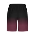 thumbnail image 3 of RKSTN Swim Shorts for Mens Gradient Print Ultra Plus Size Color Blocking Elastic Waist Drawstring Casual Versatile Beach Vacation Board Shorts with Pockets, 3 of 4
