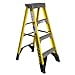 thumbnail image 3 of Werner 7304 Type IAA Fiberglass Step Ladder, 3 Steps, Single-Sided, Yellow, 375lb Load Capacity, 4' Length, 21.5" Base Width, 7.56" Height, 3 of 3