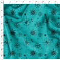 thumbnail image 4 of Soimoi Green Rayon Crepe Fabric Direction Compass Nautical Decor Fabric Printed Yard 46 Inch Wide, 4 of 5