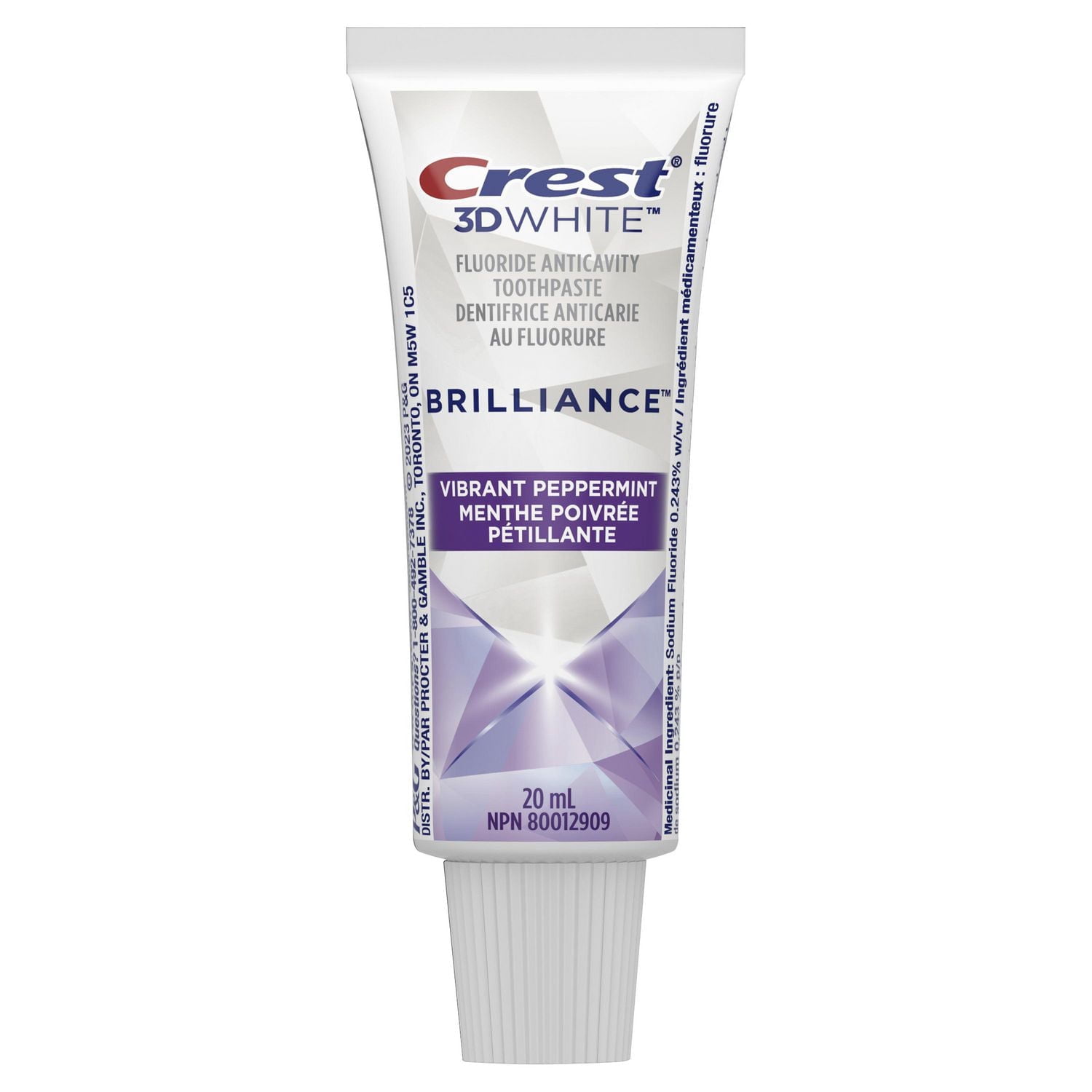 Crest 3D White Brillance Menthe Poivrée Vibrante Dentifrice
