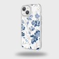 thumbnail image 1 of Caseco Mag-SafeiPhone 15 Blue Pattern Clear Case, 1 of 5