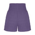 thumbnail image 5 of Summer Clearance 2025! Womens Plus Size Pants,Women's Summer Fashion Solid Color Drawstring Shorts, 5 of 5