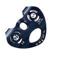 thumbnail image 2 of facefd Zip Line Trolley Double Pulleys Hanging Device Caving Tool Rope Fixator 25KN Tandem Wheels Climbing Pulley for Outdoor Use Black Black, 2 of 6