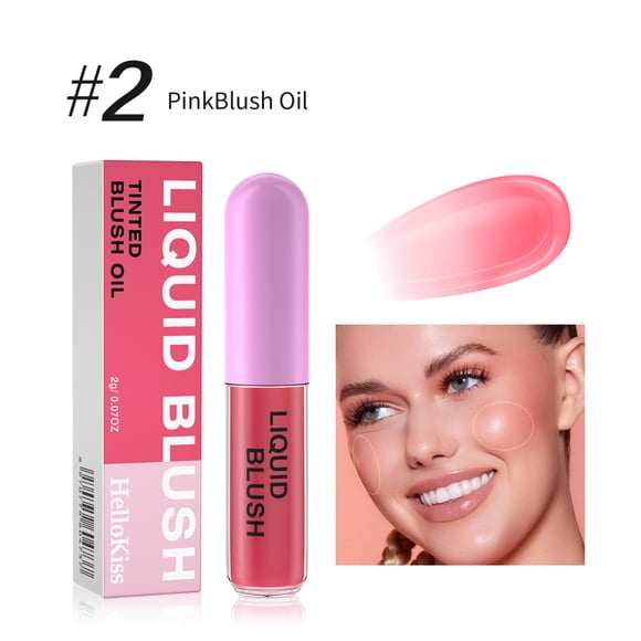Pompotops Beauty Products Clearance,Women Beauty Gifts,2ml Non-fading Rouge Liquid Blush, Rosy and Brightening, Natural Color-changing Liquid Blush Oil