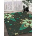 thumbnail image 3 of Ahgly Company Machine Washable Indoor Rectangle Transitional Dark Forest Green Area Rugs, 8' x 10', 3 of 7