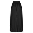 thumbnail image 4 of Birdeem Jupe Plissée en Satin Uni pour Femme Grande Jupe Polyvalente, 4 of 6
