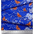 thumbnail image 2 of Soimoi Rayon Fabric Dot,Floral & Butterfly Printed Fabric 1 Yard 42 Inch Wide, 2 of 3