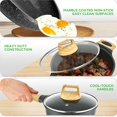 thumbnail image 5 of NutriChef 22-Piece Black Marble Non-Stick Induction Cookware and Bakeware Set - Professional Home Kitchen Collection with Multi-Sized Pots, Pans, and Heat-Resistant Tools, 5 of 5