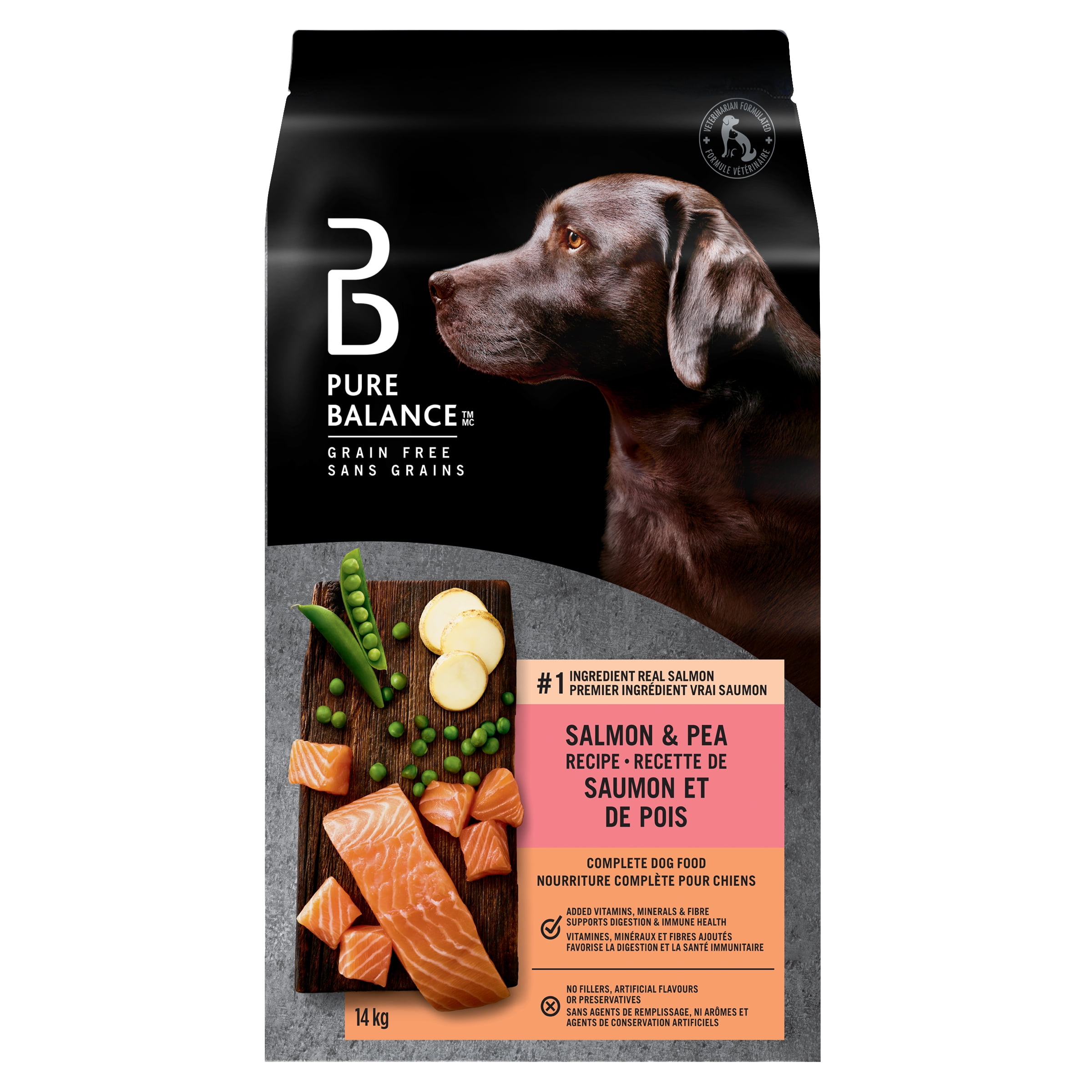 Pure Balance Grain Free Salmon & Pea Recipe Complete Dog Food, 7.2kg