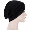 thumbnail image 3 of Bangcool Turban Tresse Torsadée Bonnet Élastique Couvre-Cheveux Perte de Cheveux Sleep Cap, 3 of 8