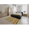 thumbnail image 4 of Ahgly Company Indoor Rectangle Abstract Yellow Abstract Area Rugs, 7' x 10', 4 of 6