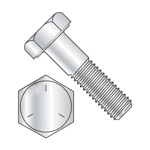Newport Fasteners Boulons Hexagonaux, Grade 5 Plaqué Zinc, 5/16 Pouces-18 x 1 (Quantité: 100 Pcs) Filetage Entièrement Fileté (Taille Fil : 5/16 Pouces) x (Longueur : 1 Pouces)