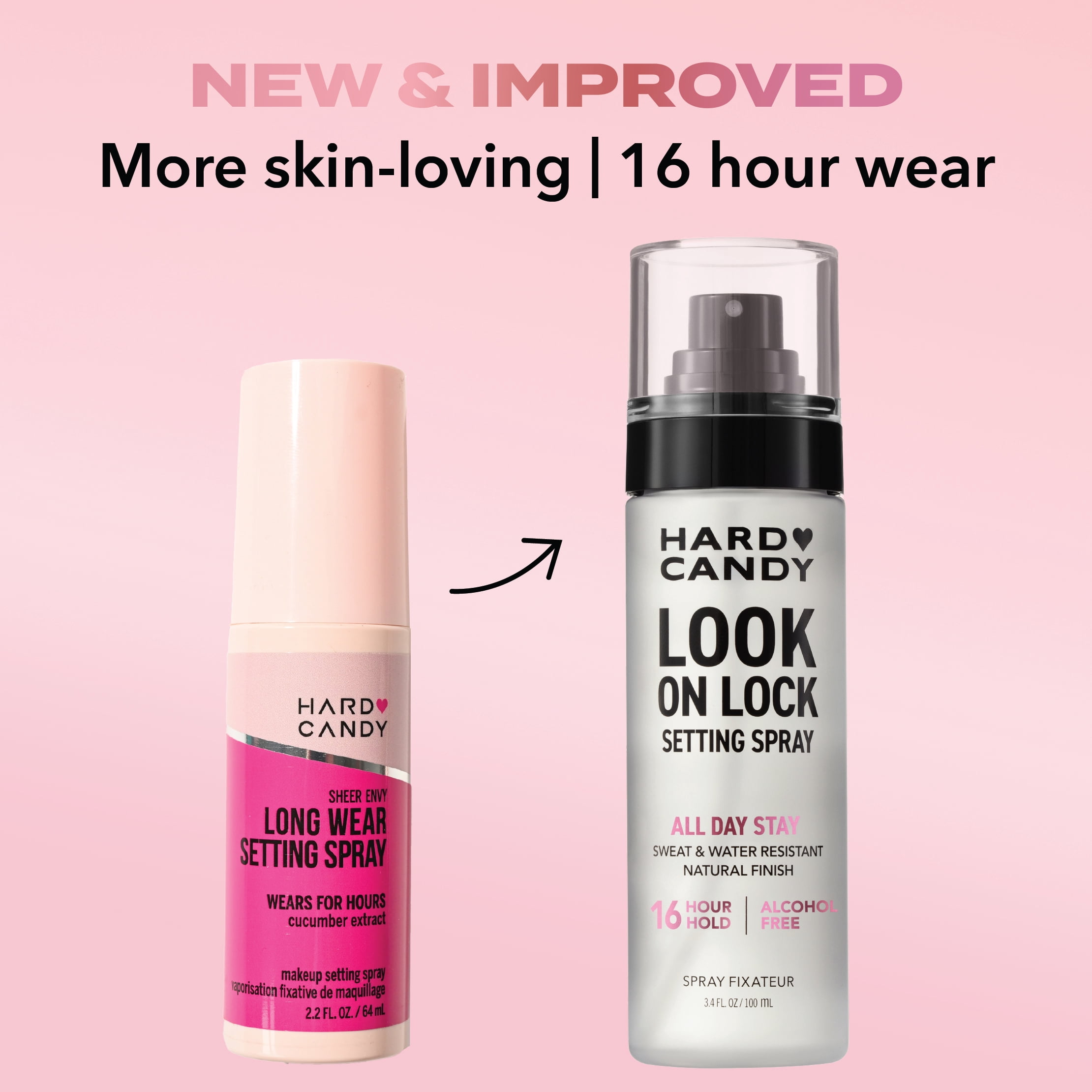 Hard Candy Look On Lock Setting Hard Candy Look On Lock Free, tenue 16 heures, résistant à la transpiration, longue tenue