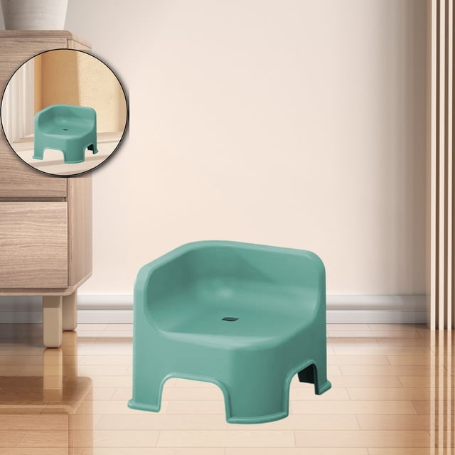 Dvruxg Plastic Step Stool, Small Portable Step Stool, Thickened Single Foot Stool with Non Slip Pads, Multifunctional Seat Stool Sturdy and Lightweight for Living Room Bathroom Kitchen