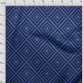 thumbnail image 4 of oneOone Cotton Poplin Medium Blue Fabric Geometric Sewing Craft Projects Fabric Prints By Yard 42 Inch Wide, 4 of 4