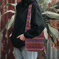 thumbnail image 3 of KLKCMS Ethnic Purses Crossbody Shoulder Bag Hippie Macrame Bag Hipster Handbag A- Red, 3 of 9