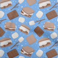 thumbnail image 1 of oneOone Rayon Brown Fabric Food Sewing Material Print Fabric By The Yard 56 Inch Wide, 1 of 4