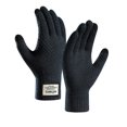 thumbnail image 2 of YAOBAMM Fleece-lined Gloves 1 Pair Knitted Elastic Full Fingers Thickened Touch Screen Solid Color High Friction Cold Resistant Cycling Camping Gloves, 2 of 6