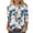 Blue Plus Size Blouse for Women_m, variant on hopeusnice Spring Tops Crew Neck 3/4 Sleeve Floral Pattern Loose Fit Blouses for Women Dressy Casual Tunic Tops Fall Trendy Shirts Lightweight Basic Tees Green XXL