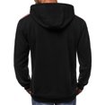 thumbnail image 5 of RXIRUCGD Chandails à Capuchon pour Hommes Automne et Hiver Mode Décontractée Sport Chandail Patchwork Chandail à Capuchon pour Hommes Veste Chandail à Capuchon Noir, 5 of 5