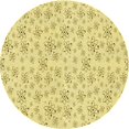 thumbnail image 1 of Ahgly Company Tapis d'Intérieur Lavable en Machine Carré Transitionnel Jaune Soleil, 3 Pieds Carré, 1 of 7