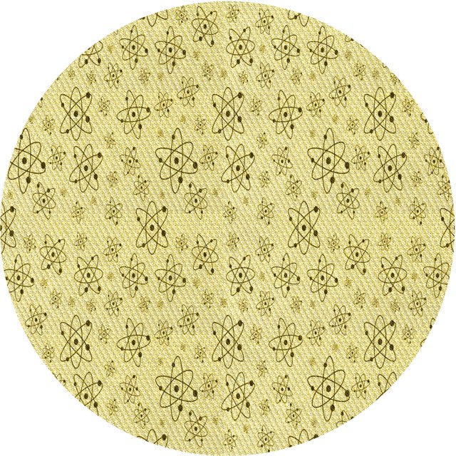Ahgly Company Tapis d'Intérieur Lavable en Machine Carré Transitionnel Jaune Soleil, 3 Pieds Carré