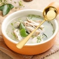 thumbnail image 1 of RXIRUCGD Cuillères Plates en Acier Inoxydable 304 Cuillères de Table Cuillères à Soupe à Bout Rond, 1 of 5