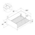 thumbnail image 3 of DHP Franklin Mid-Century Upholstered Daybed, 3 of 9