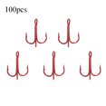 thumbnail image 2 of Corrosion Resistance Red 100PCS Fishing Hook, Fishhook, For Stream Sea Fishing Pool Wild Fishing 10#, 2 of 8
