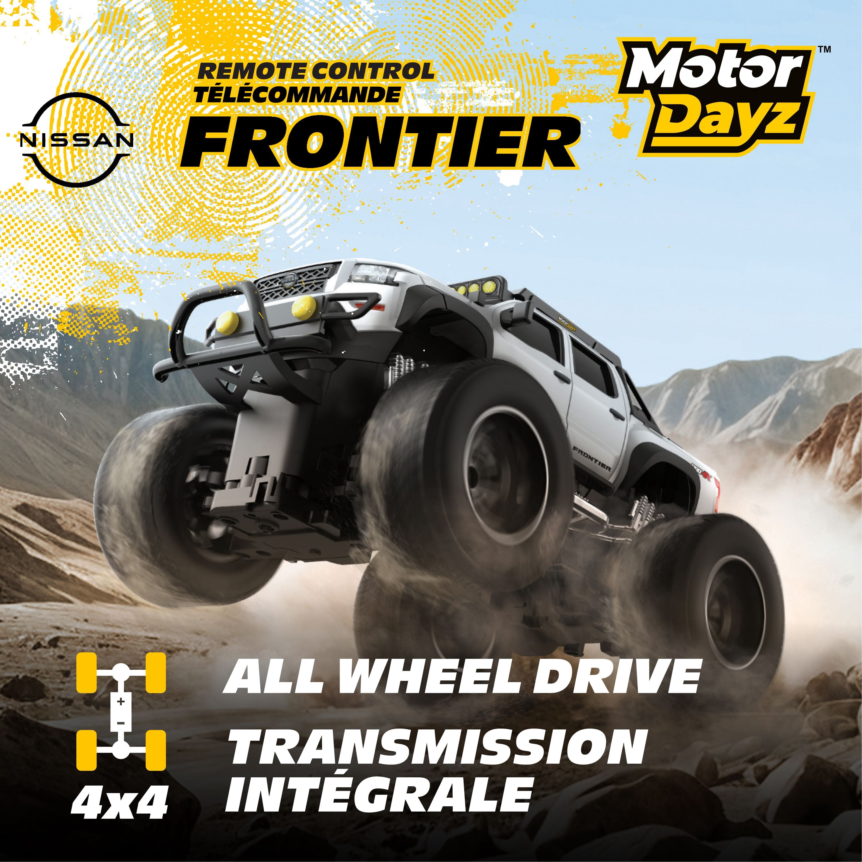 MotorDayz (1:16) Remote Control Nissan Frontier, White, R4-16T57U-WT-CA, Child